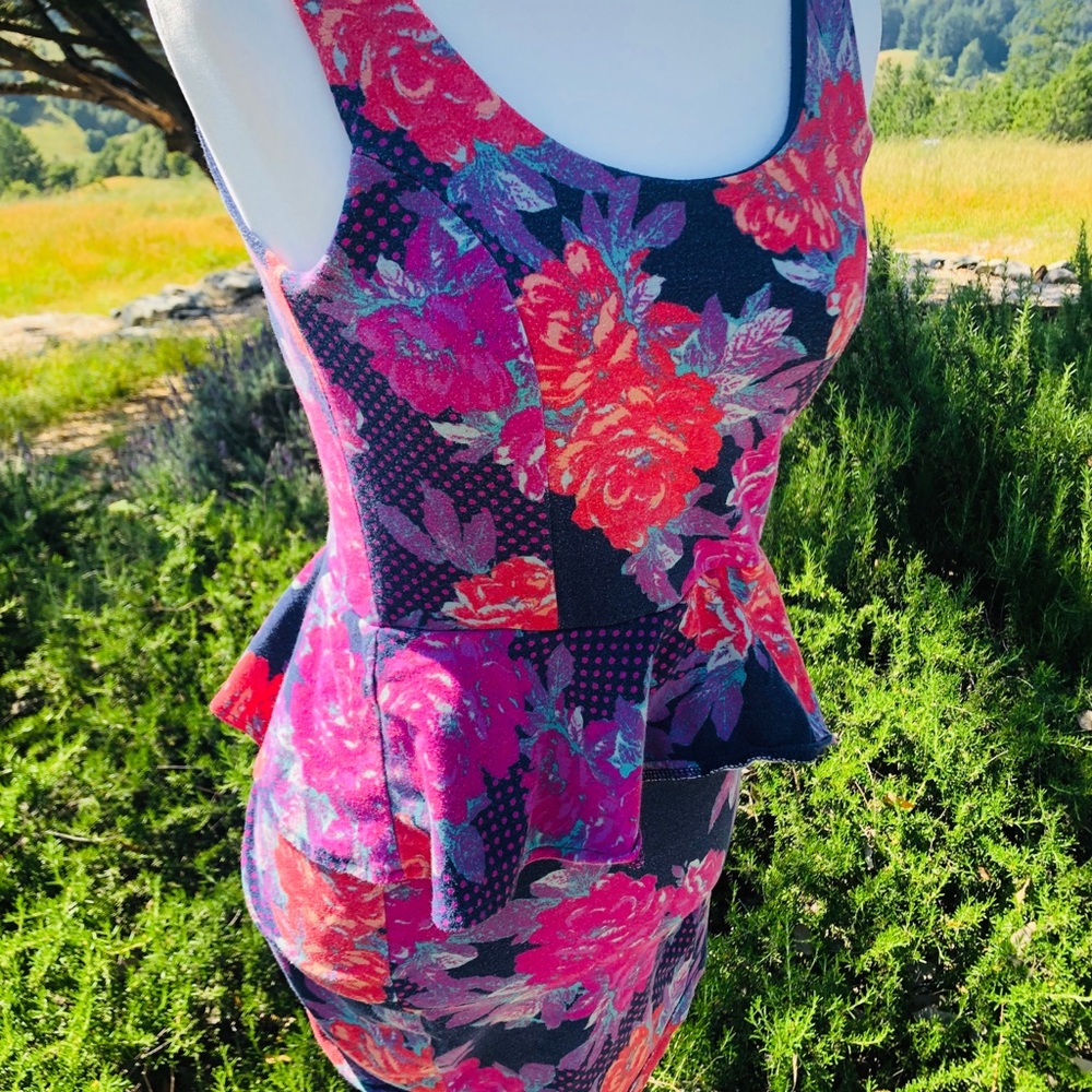 Flower Mini Dress